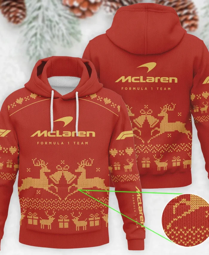 Festive Christmas McLaren Formula 1 - Knitted Hoodie BLVAF12209250A6MCL