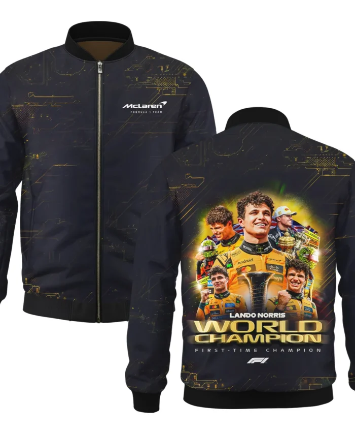 First Time Champion Lando Norris McLaren F1 Team Bomber BLNRWDCA11BB