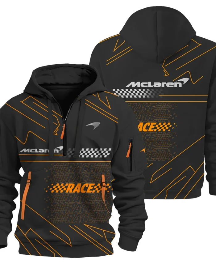 For Racing Fans - Papaya Team - Hoodie Half Zip BLMCL191025A1HDF