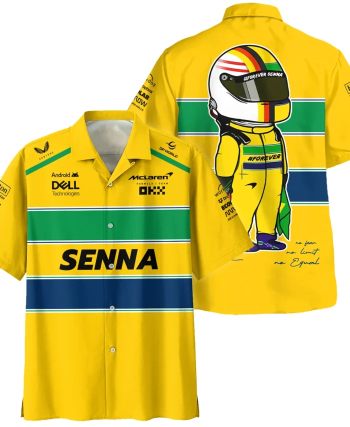 Forever Senna McLaren F1 Exclusive Hawaiian Shirt BLF13625A3HW