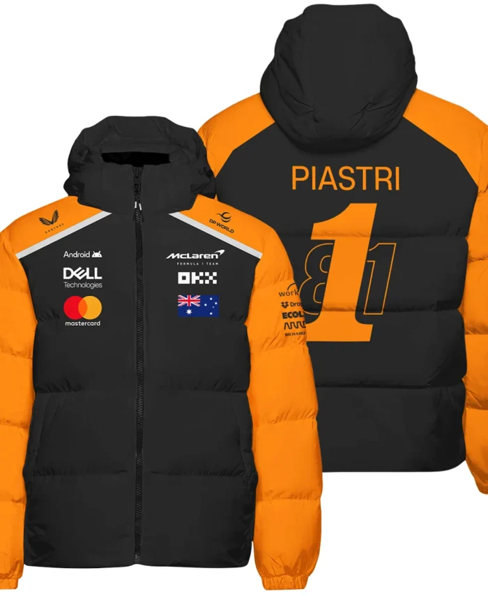 From #81 To #1 Oscar Piastri McLaren F1 Limited Edition Down & Puffer Jackets BL4725A1HCJ