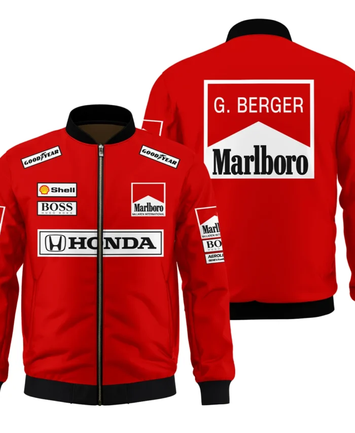 Gerhard Berger McLaren F1 Teamwear Bomber BLGB261025A2BB
