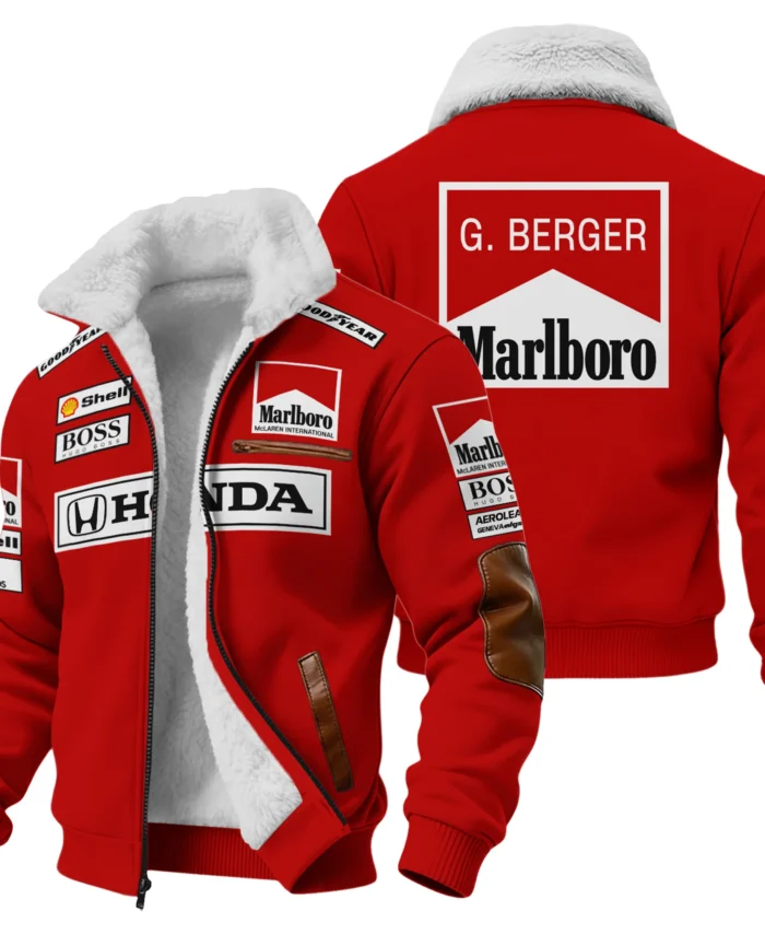 Gerhard Berger McLaren F1 Teamwear Fleece Jacket BLGB261025A2FJ