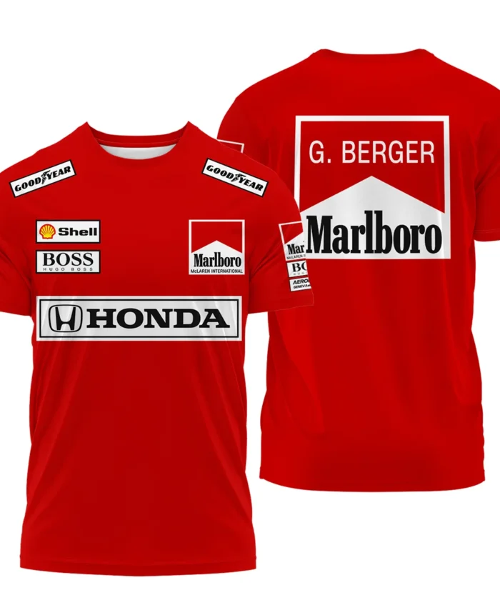Gerhard Berger McLaren F1 Teamwear T-Shirt BLGB261025A2TS
