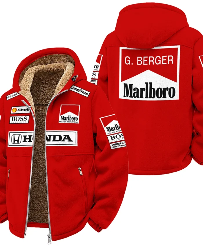 Gerhard Berger McLaren F1 Teamwear Winter Fleece Jacket BLGB261025A2WFJ