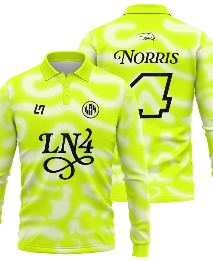 Grandstand '25 Lando Norris Long Polo Shirt BLNR14925A6LPL