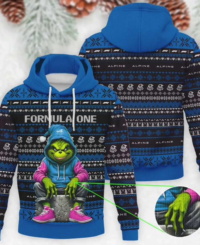 Grinch x Alpine Formula 1 - Knitted Hoodie BLVAF12209250A18ALP