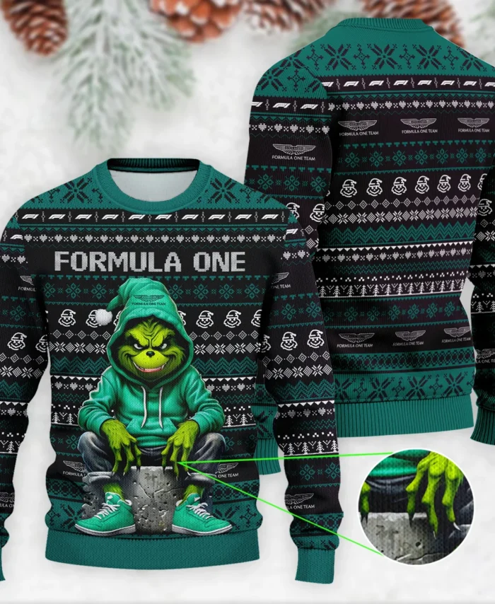 Grinch x Aston Martin Formula 1 - Ugly Sweater BLVAF1220925A18AM
