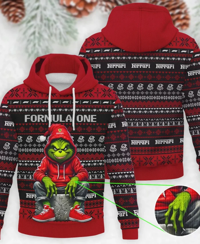 Grinch x Ferrari Formula 1 - Knitted Hoodie BLVAF12209250A18FRR