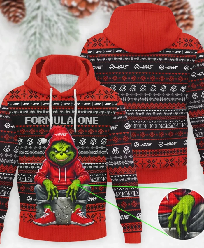 Grinch x Haas Formula 1 - Knitted Hoodie BLVAF12209250A18HAAS