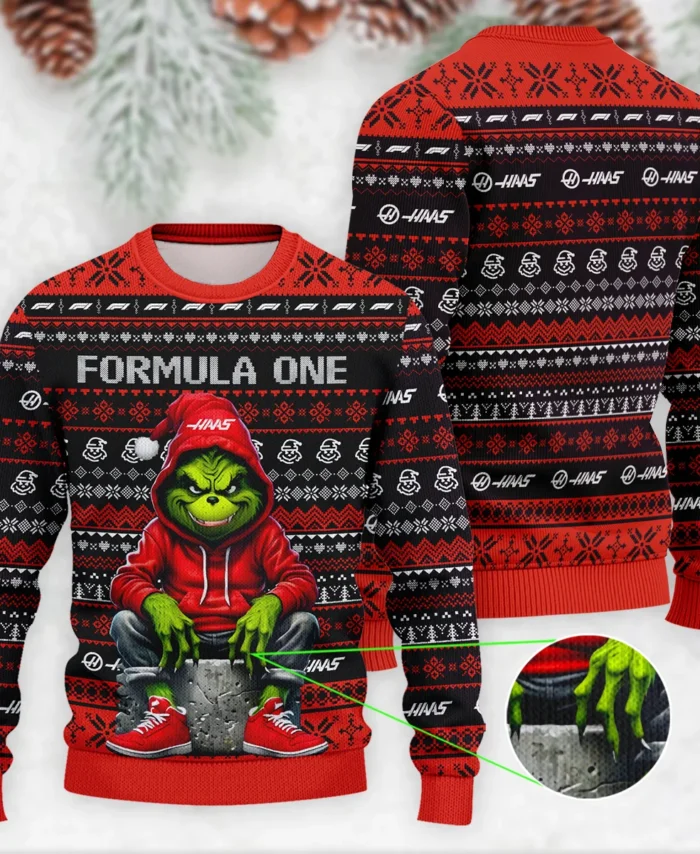 Grinch x Haas Formula 1 - Ugly Sweater BLVAF1220925A18HAAS