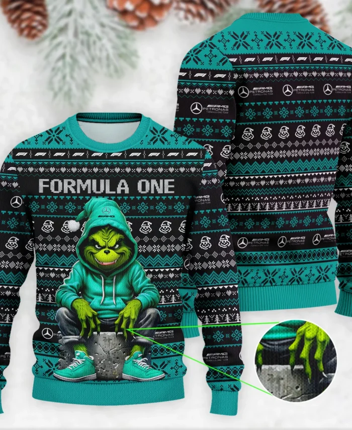 Grinch x Mercedes Formula 1 - Ugly Sweater BLVAF1220925A18MER