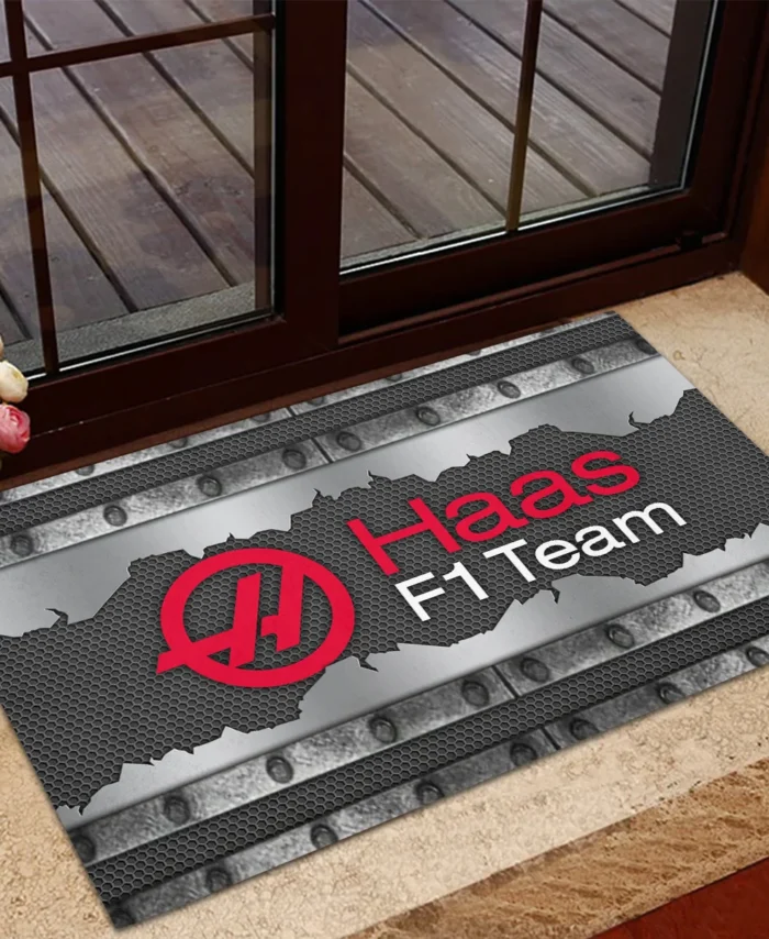 Haas F1 Rubber Base Doormat - All Over Print BLF1139A5HAAS
