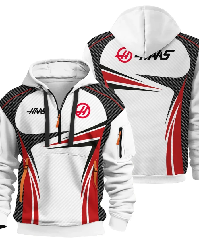 Haas F1 Team For Fans - Hoodie Half Zip BLVAF1031225A1HAASHDF