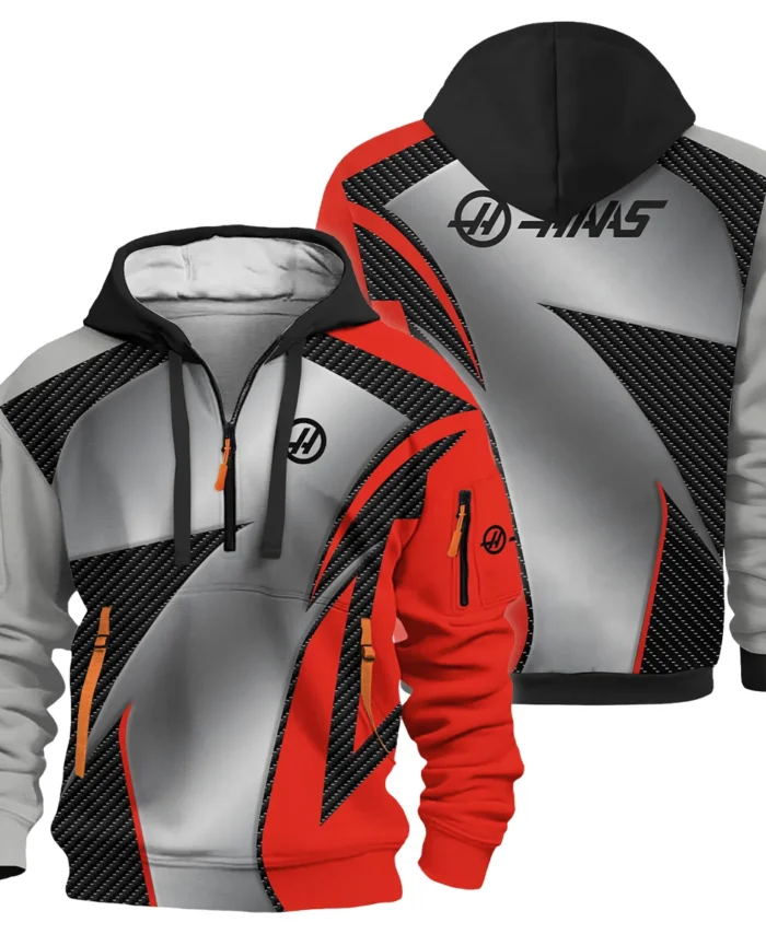Haas F1 Team For Fans - Hoodie Half Zip BLVAF1031225A2HAASHDF