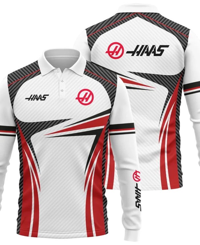 Haas F1 Team For Fans - Long Polo Shirt BLVAF1031225A1HAASLPL