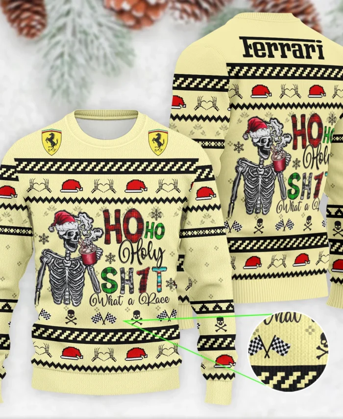 HolySh What A Race Ferrari Formula 1 - Ugly Sweater BLVAF1220925A21FRR