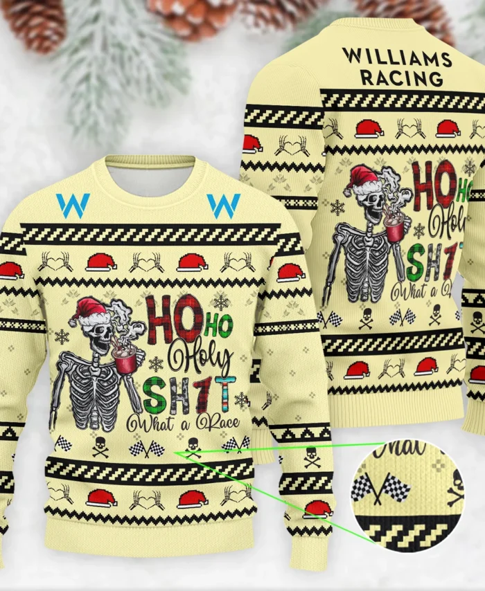 HolySh What A Race Williams Formula 1 - Ugly Sweater BLVAF1220925A21WIL