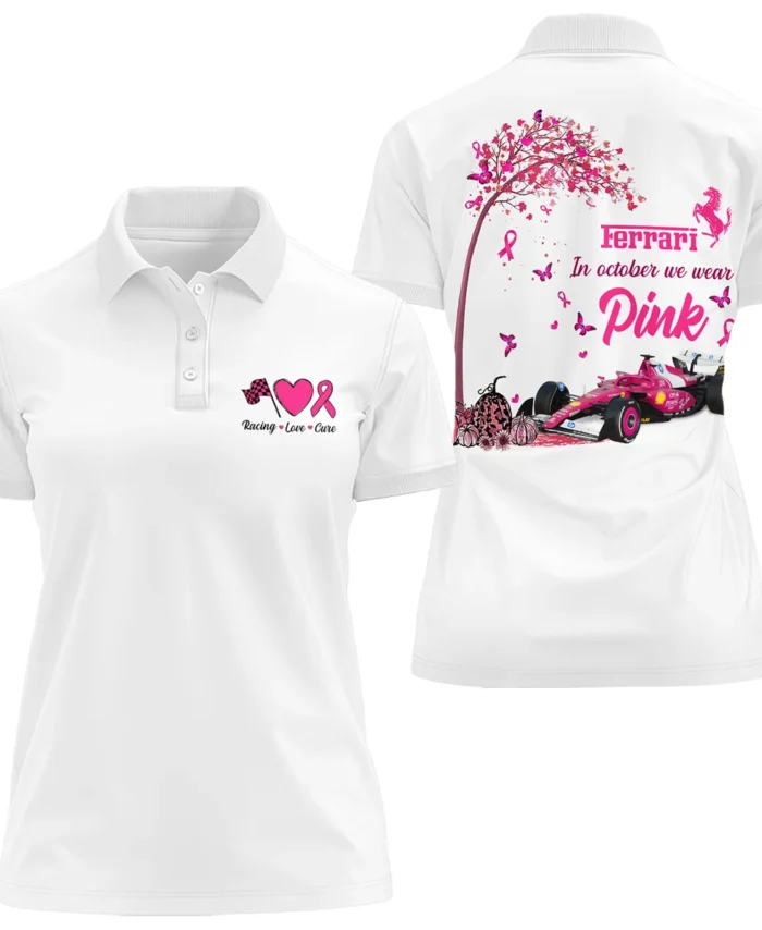 In October We Wear Pink Ferrari Exclusive Women Polo Shirt BLFRR7925A1PL