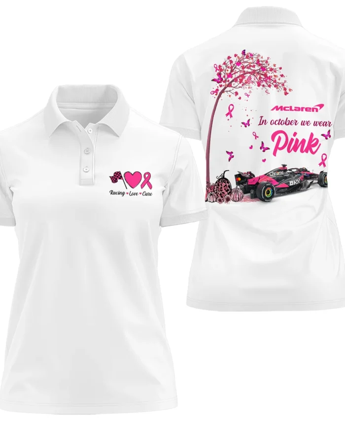 In October We Wear Pink McLaren Exclusive Women Polo Shirt BLMCL7925A1PL