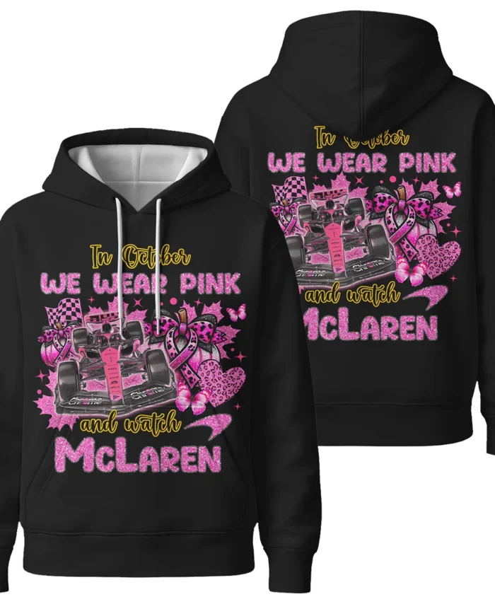 In October We Wear Pink McLaren x Pumpkin Women Hoodie BLMCL7925A2HD