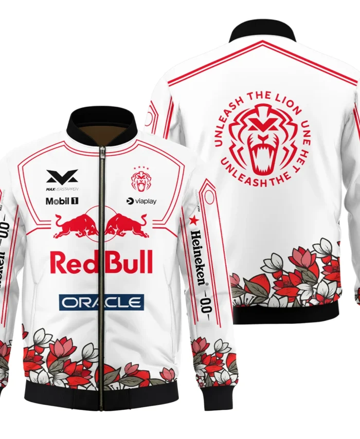 Japanese GP Unleash The Lion Max Verstappen Red Bull Racing F1 Bomber BLVAMV281125A5BB