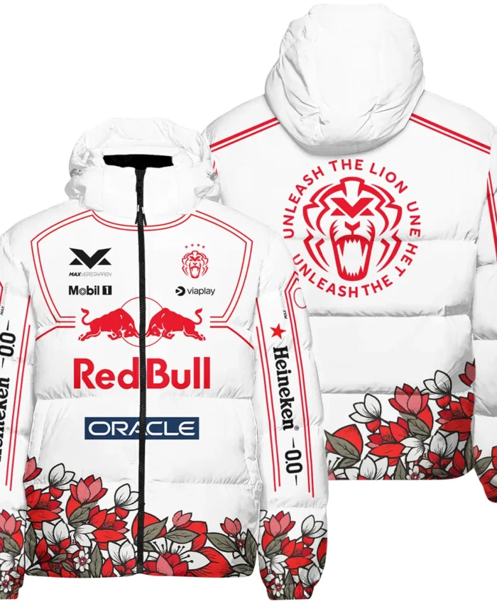 Japanese GP Unleash The Lion Max Verstappen Red Bull Racing F1 Down & Puffer Jackets BLVAMV281125A5HCJ