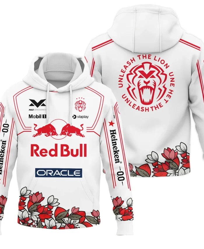 Japanese GP Unleash The Lion Max Verstappen Red Bull Racing F1 Hoodie BLVAMV281125A5HD