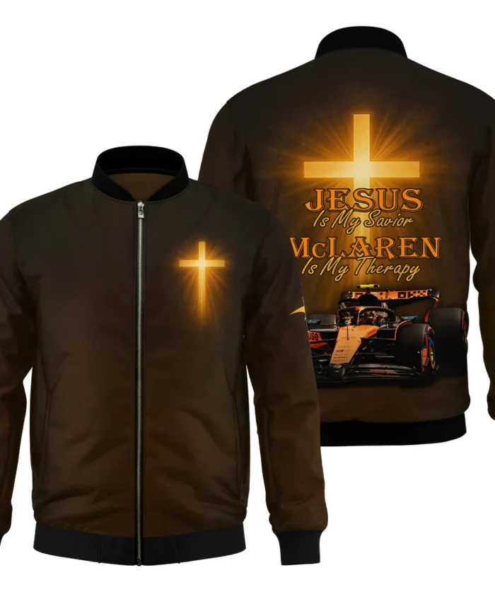 Jesus is my Savior McLaren is my Therapy - Bomber BLMCL251025A1BB