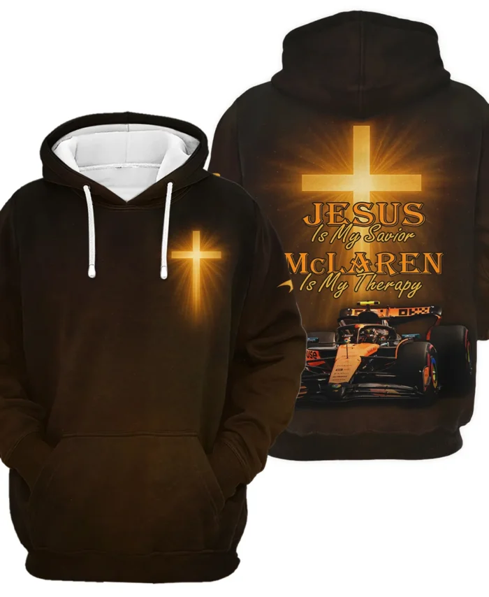 Jesus is my Savior McLaren is my Therapy - Hoodie BLMCL251025A1HD