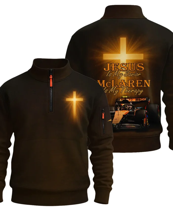 Jesus is my Savior McLaren is my Therapy - Sweatshirt Zipper BLMCL251025A1SHZ