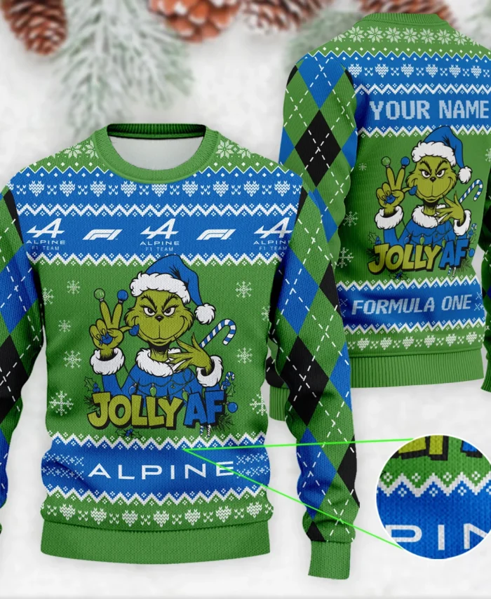 Jolly AF The Grinch Alpine Formula 1 - Ugly Sweater BLVAF1220925A16ALP