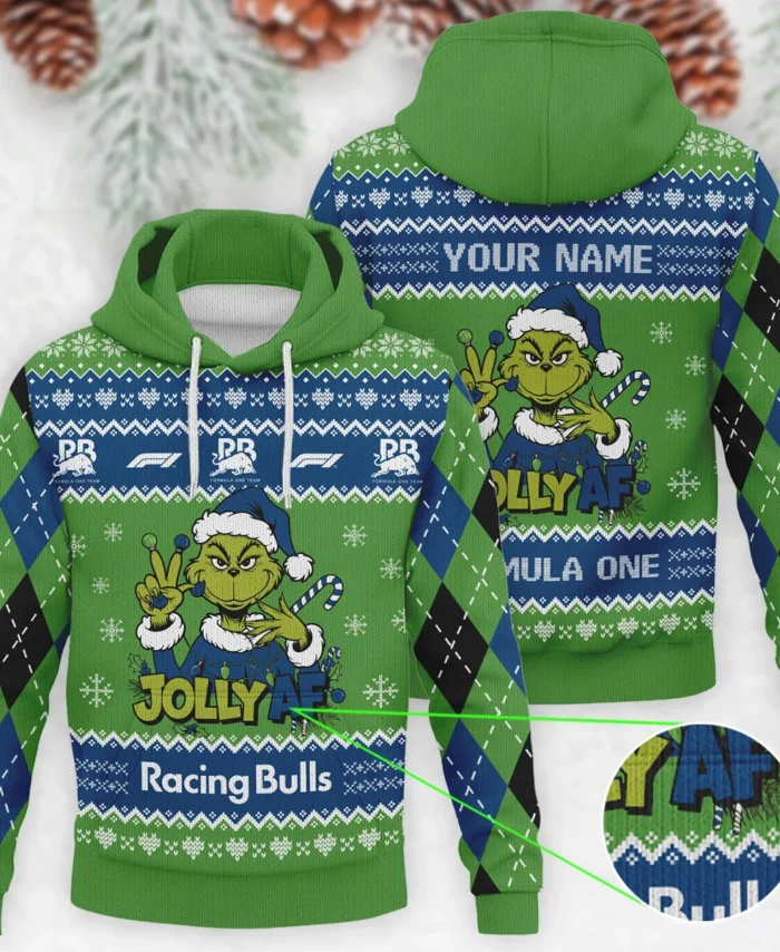Jolly AF The Grinch Racing Bulls Formula 1 - Knitted Hoodie BLVAF12209250A16RAC