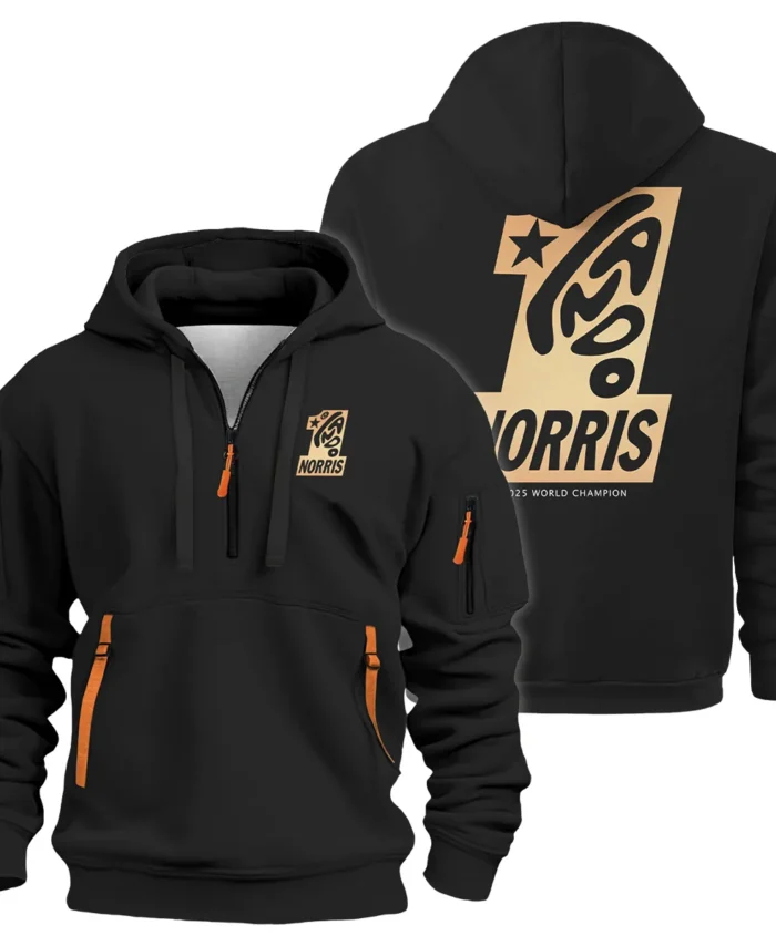 Lando Norris #1 World Champion Hoodie Half Zip BLVALN051225A9HDF