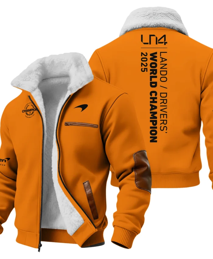 Lando Norris 2025 Drivers’ World Champion McLaren F1 Team Fleece Jacket BLVALN051225A4FJ
