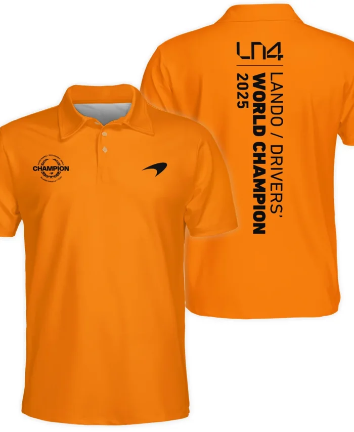Lando Norris 2025 Drivers’ World Champion McLaren F1 Team Polo Shirt BLVALN051225A4PL