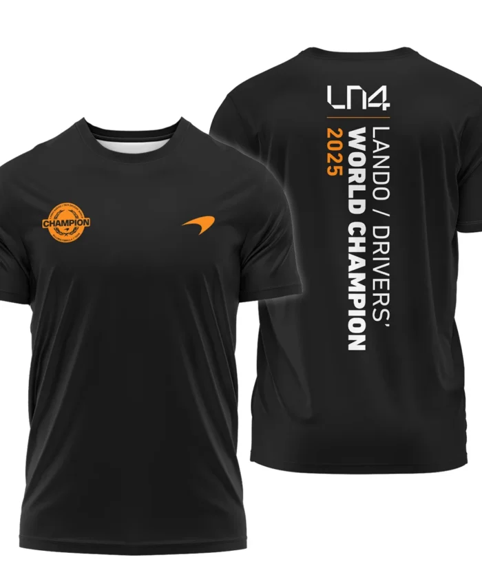 Lando Norris 2025 Drivers’ World Champion McLaren F1 Team T-Shirt BLVALN051225A3TS