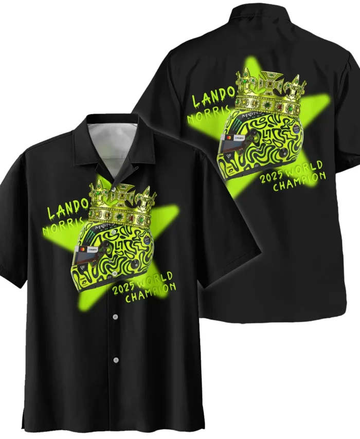Lando Norris Crown World Champion Hawaiian Shirt BLVALN051225A6HW