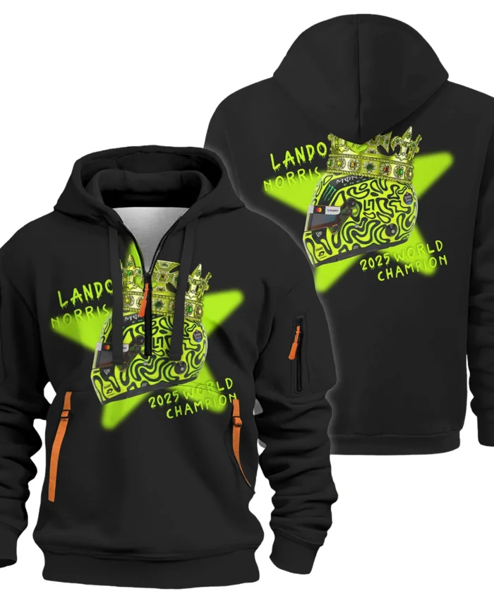 Lando Norris Crown World Champion Hoodie Half Zip BLVALN051225A6HDF
