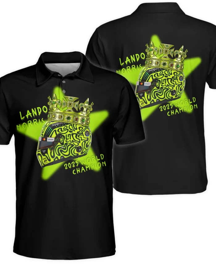 Lando Norris Crown World Champion Polo Shirt BLVALN051225A6PL