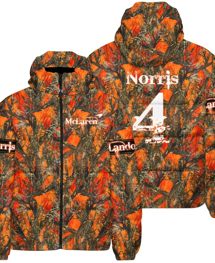 Lando Norris Hunting Camo McLaren F1 Down & Puffer Jackets BLNR2825A1HCJ