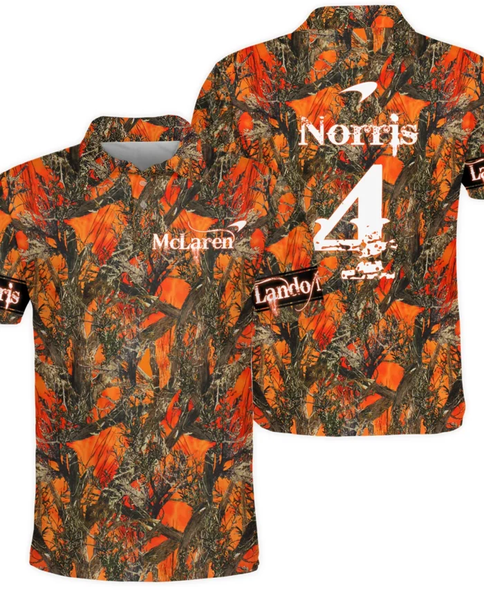 Lando Norris Hunting Camo McLaren F1 Polo Shirt BLNR2825A1PL