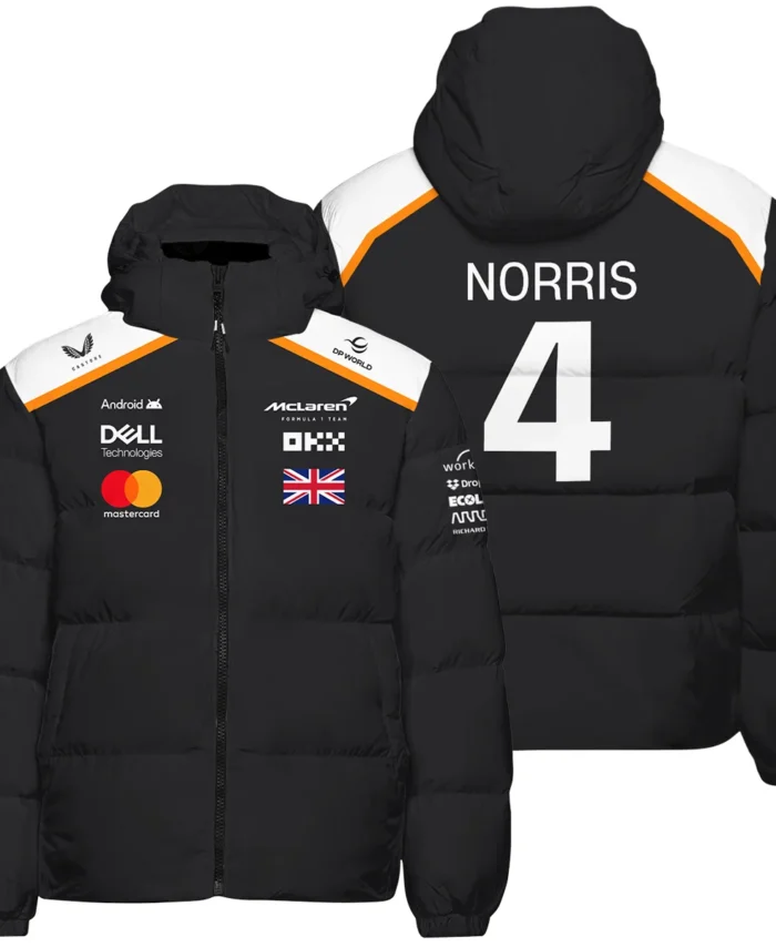Lando Norris LN4 McLaren F1 Exclusive Down & Puffer Jackets BLF19625A2HCJ