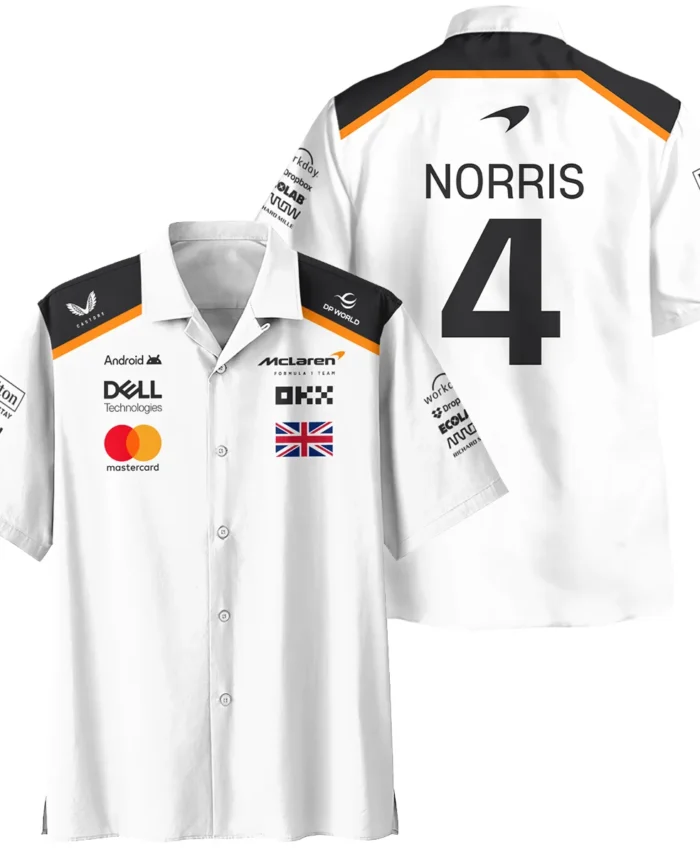 Lando Norris LN4 McLaren F1 Exclusive Hawaiian Shirt BLF19625A1HW