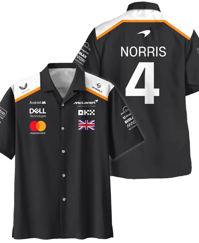 Lando Norris LN4 McLaren F1 Exclusive Hawaiian Shirt BLF19625A2HW
