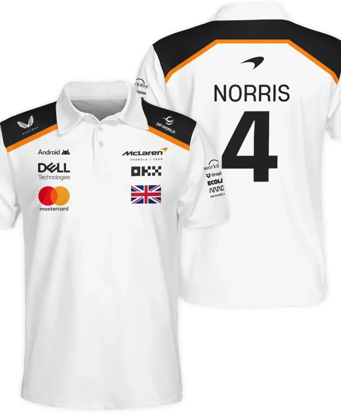 Lando Norris LN4 McLaren F1 Exclusive Polo Shirt BLF19625A1PL