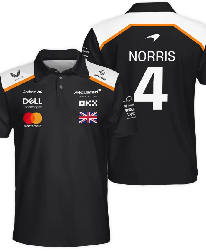 Lando Norris LN4 McLaren F1 Exclusive Polo Shirt BLF19625A2PL
