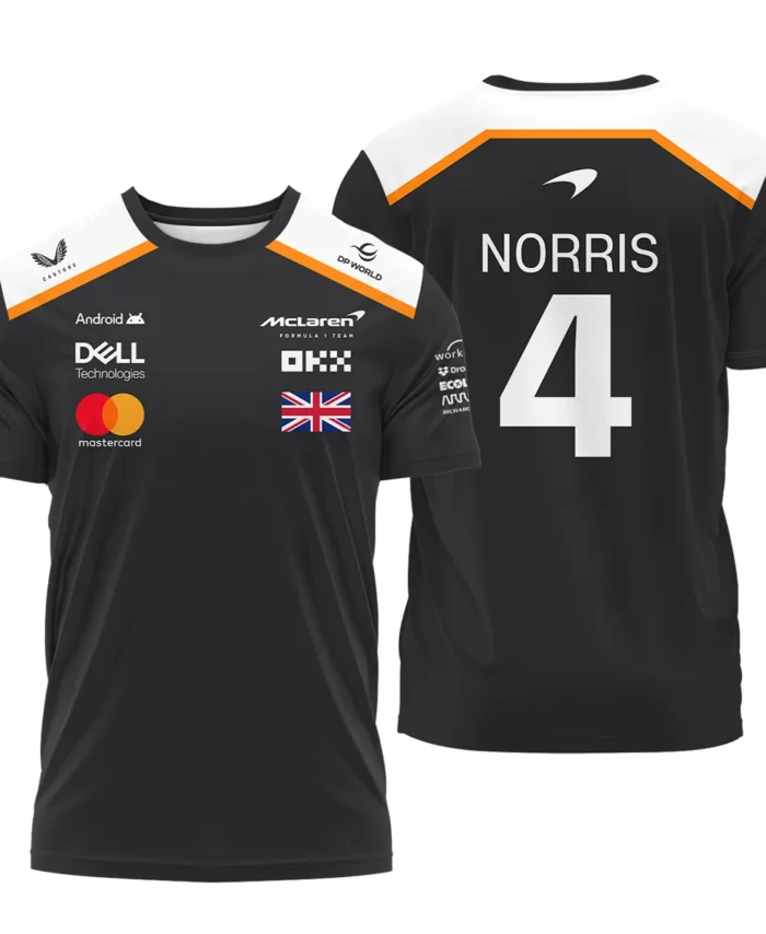 Lando Norris LN4 McLaren F1 Exclusive T-Shirt BLF19625A2TS