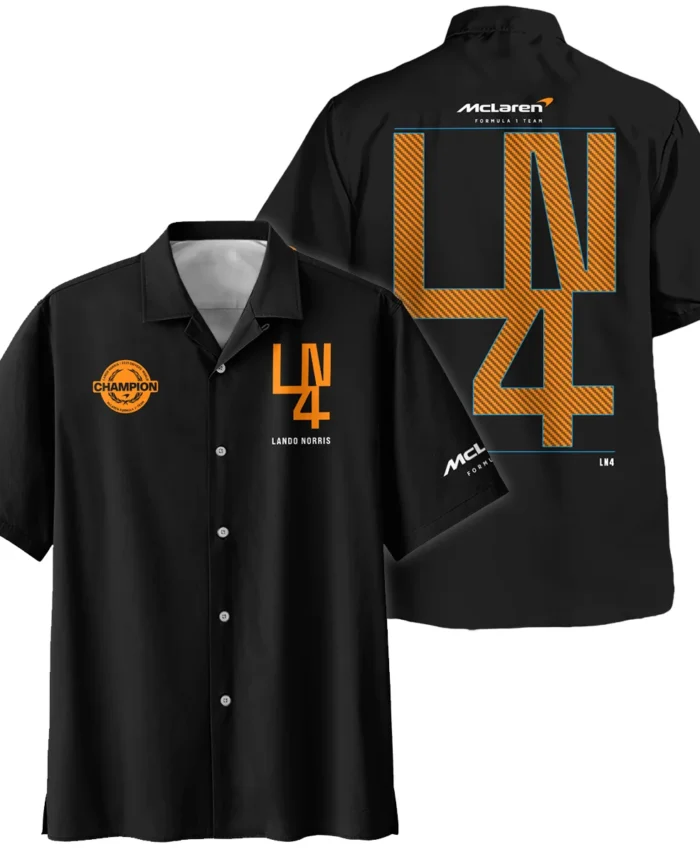 Lando Norris LN4 World Champion McLaren F1 Team Hawaiian Shirt BLVALN051225A8HW