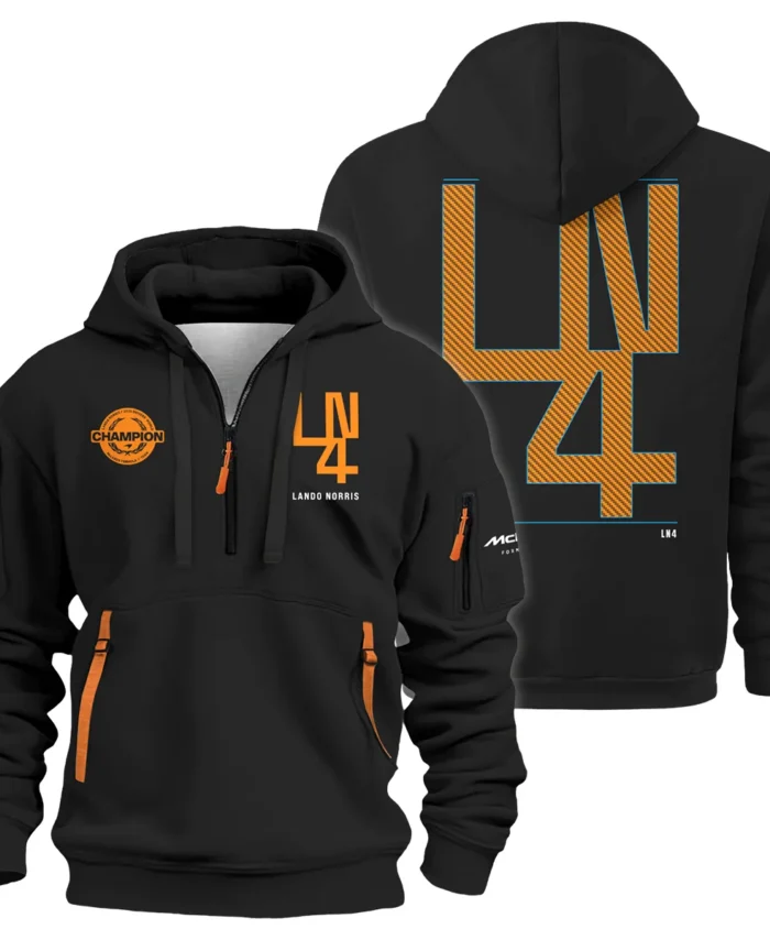 Lando Norris LN4 World Champion McLaren F1 Team Hoodie Half Zip BLVALN051225A8HDF